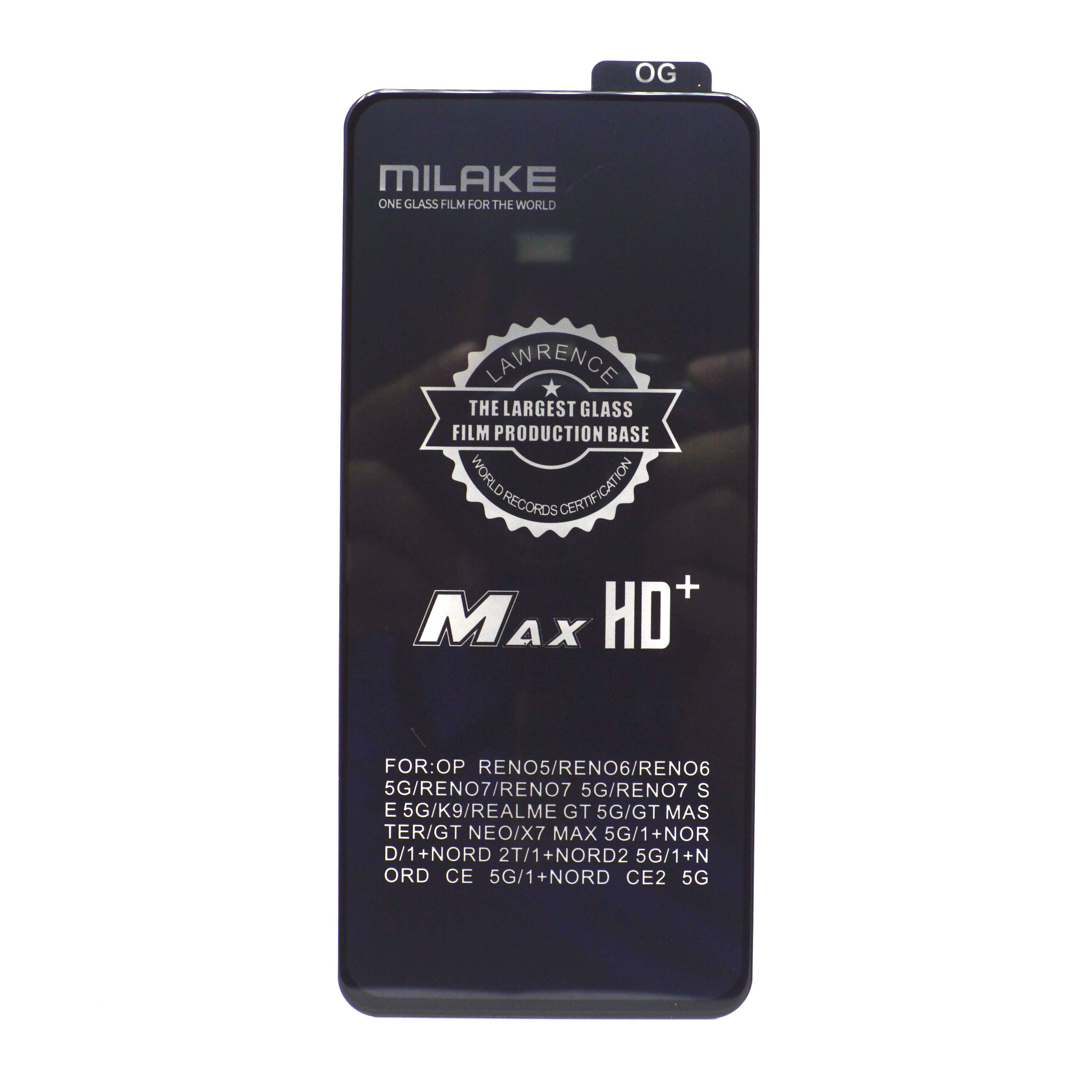 Milake 9H Super Hardness Max HD Temper Glass For Oppo Reno 5 Reno 6 5g Reno 7 5G Oppo K9 Pro Realme GT 5g GT neo X7 Max 5G Oneplus Nord 2T 5G Nord CE 5G CE2 5G